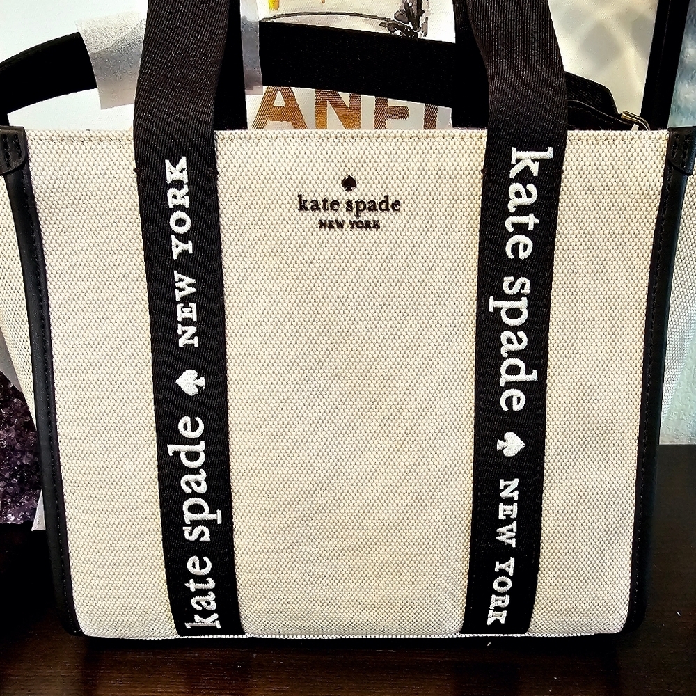 Kate Spade Kip Canvas Tote Bag. - Picture 8 of 9